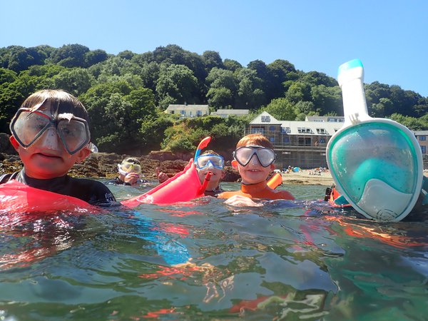 NMA's 'Ocean Squad' snorkelling out at sea