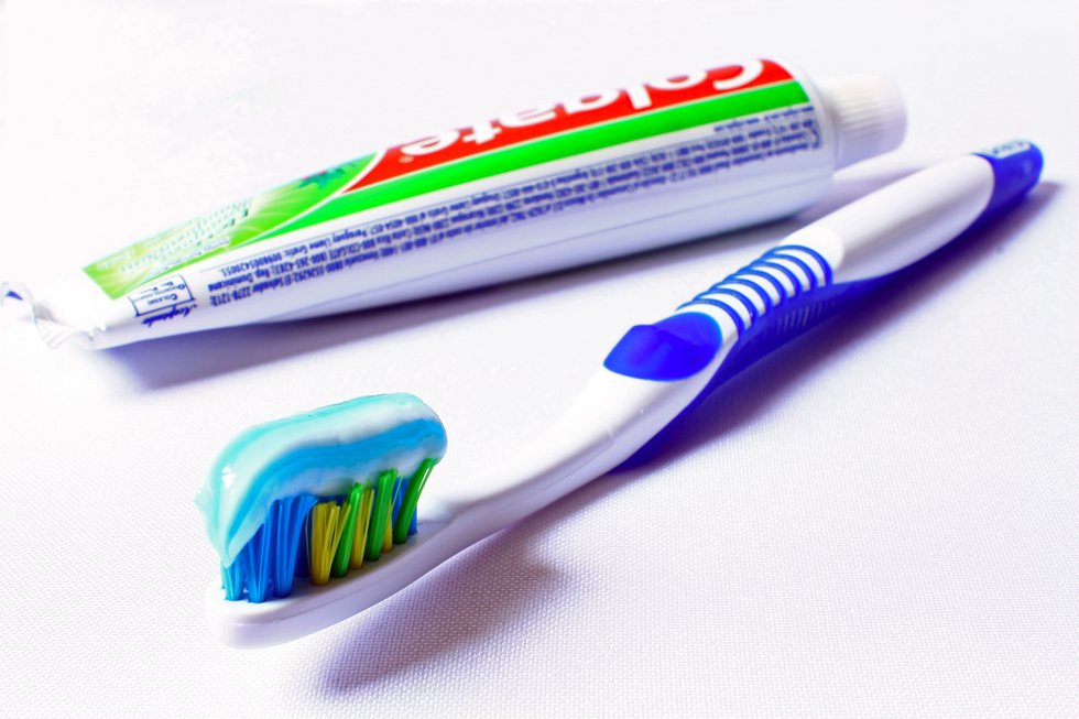 Toothbrush and toothpaste tube