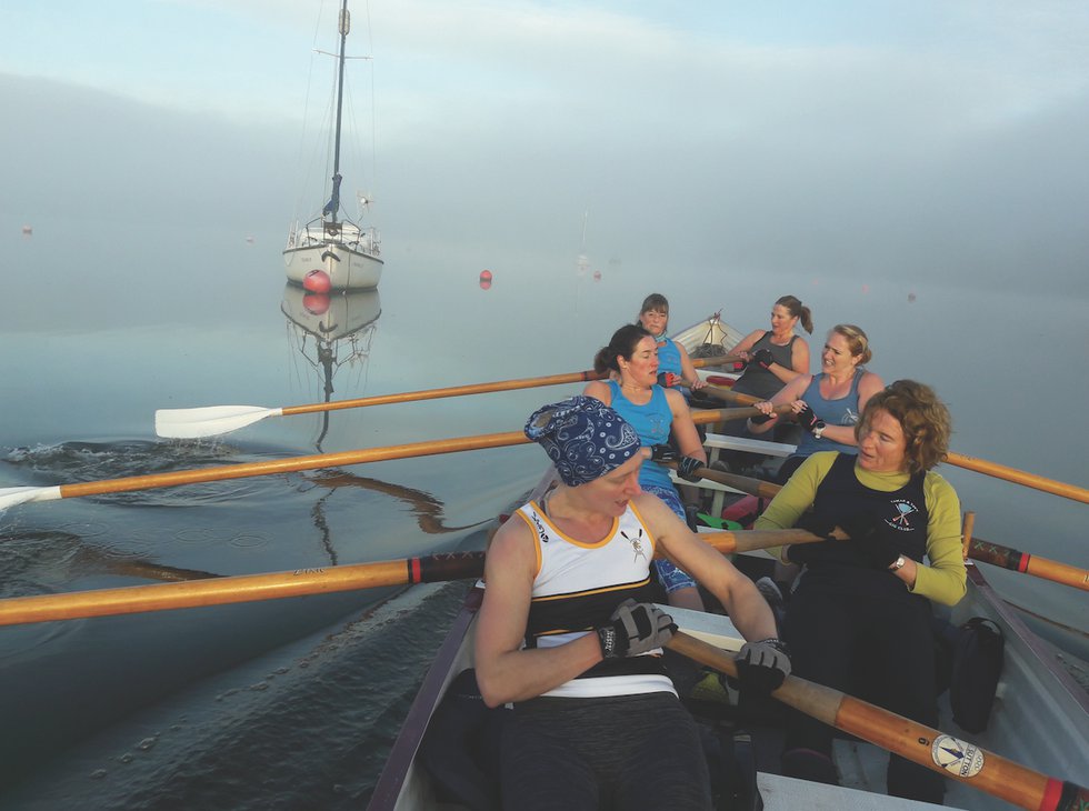 After a year without rowing, members were eager to get back out on the water