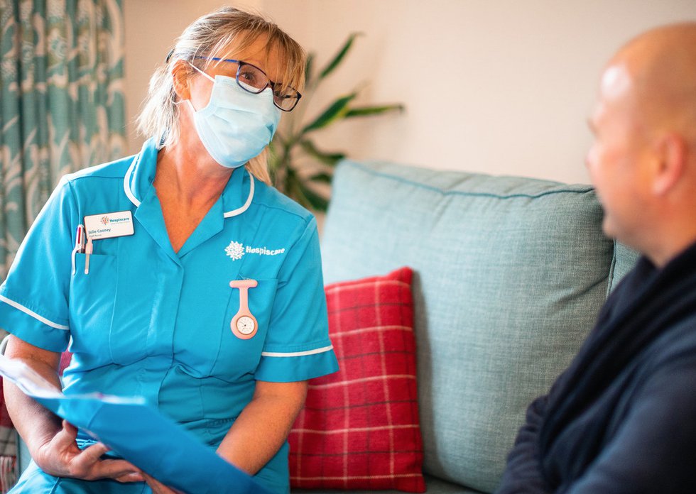 Hospiscare nurse Julie on the hospice’s specialist ward