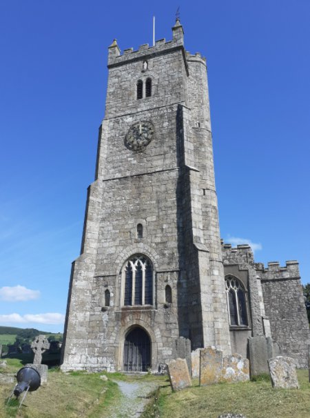 Church tower with clock