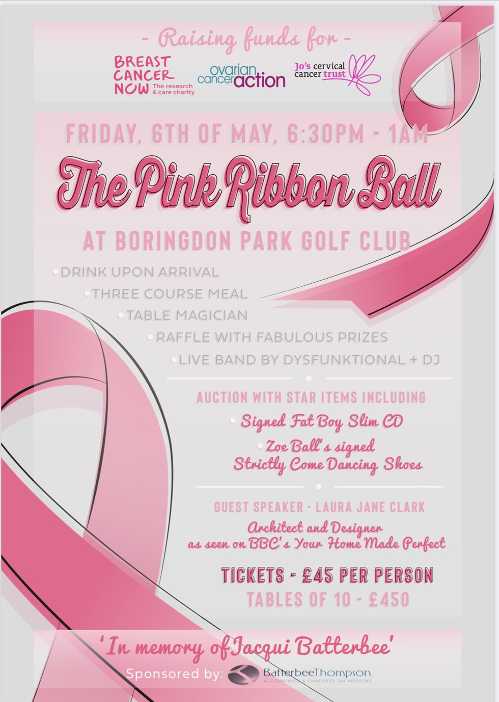 Pinks Ribbon Ball