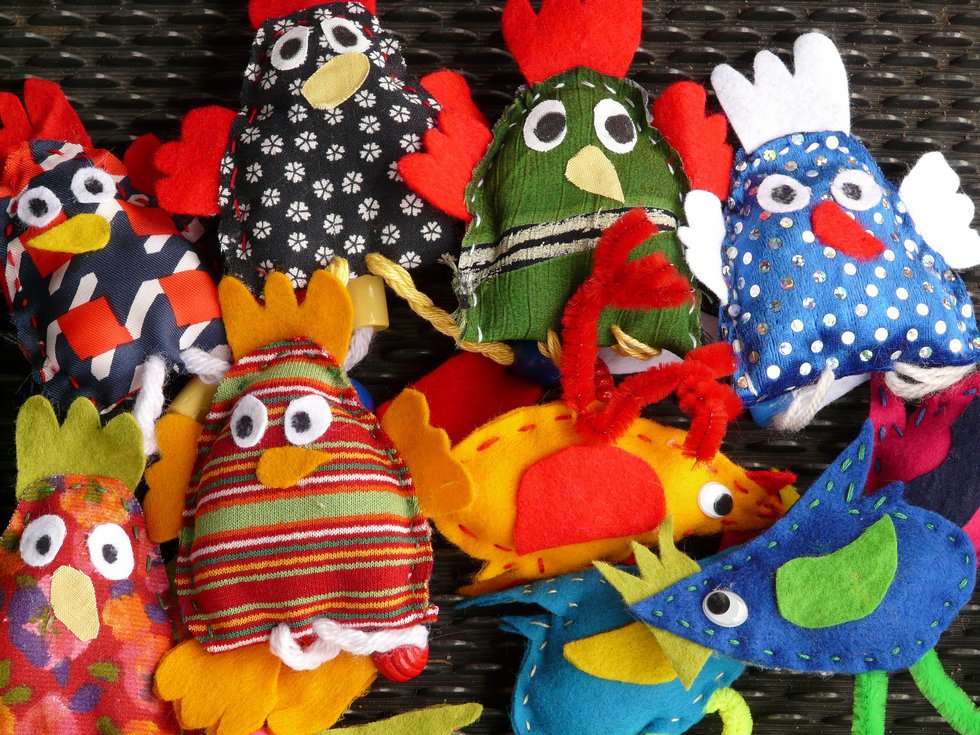 Handmade puppets